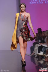 组图：霍启山绯闻女友性感走秀 拒谈郭晶晶怀孕