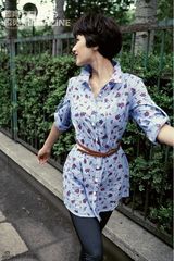 组图：黄曼蓝色系大片曝光 化身游走城市的精灵