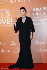 群星闪耀嫣然基金晚宴 王菲旗袍装与李亚鹏恩爱