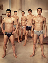 高清图：意大利五大国脚内衣写真 彰显型男魅力