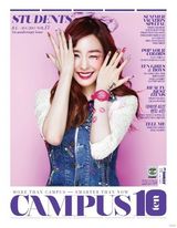 组图：少女时代登杂志 粉红唇印彩妆俏皮