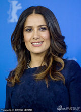 组图：《生命的火花》发布会 莎尔玛现场兴奋飞吻