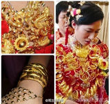 组图：网传泉州新娘嫁妆闪瞎双眼 金手臂是标配
